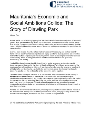 Couv Mauritania's ES Ambitions