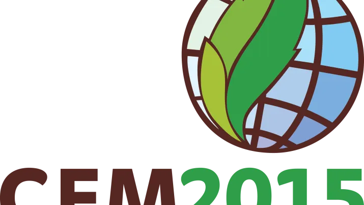 Logo du 14e Congrès forestier mondial organisé en 2015 à Durban, Afrique du Sud