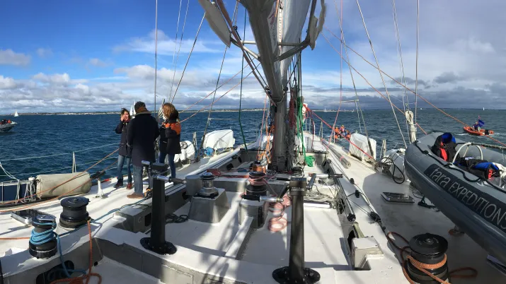 A bord de la goélette Tara