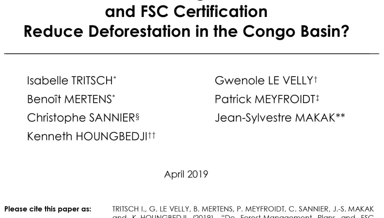 research paper on forest management